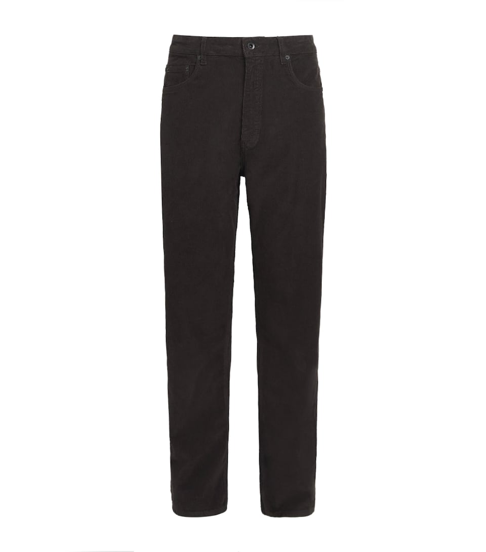 Studio Nicholson Mens Corduroy Riso Trousers Coffee
