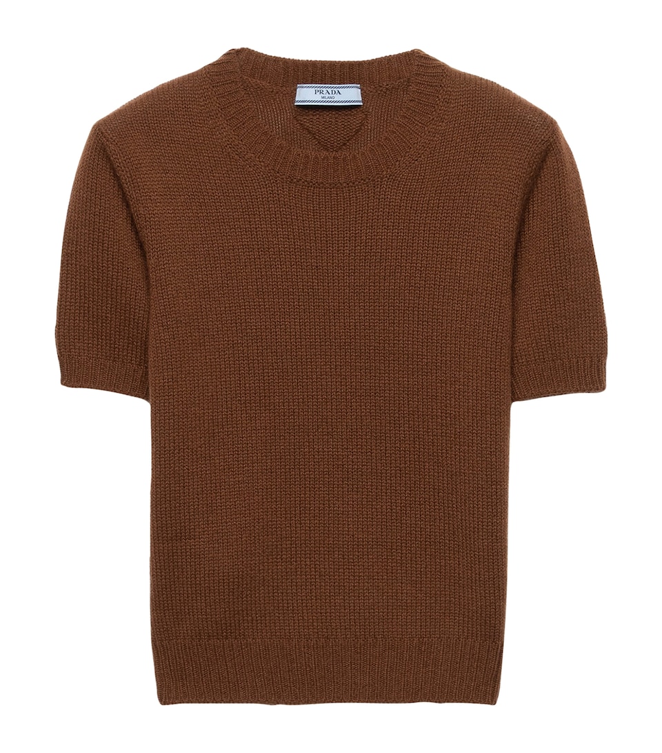 Cashmere Short-Sleeve Sweater