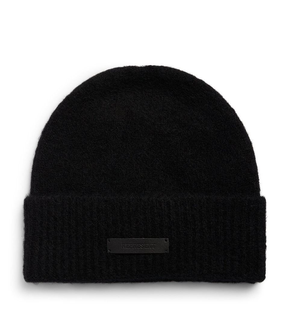 Represent Wool-Blend Knitted Beanie Black