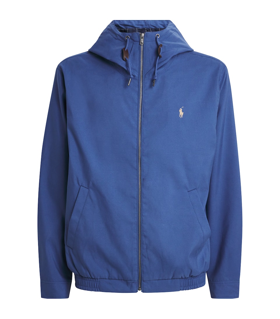 Water-Repellent Hooded Harrington Jacket
