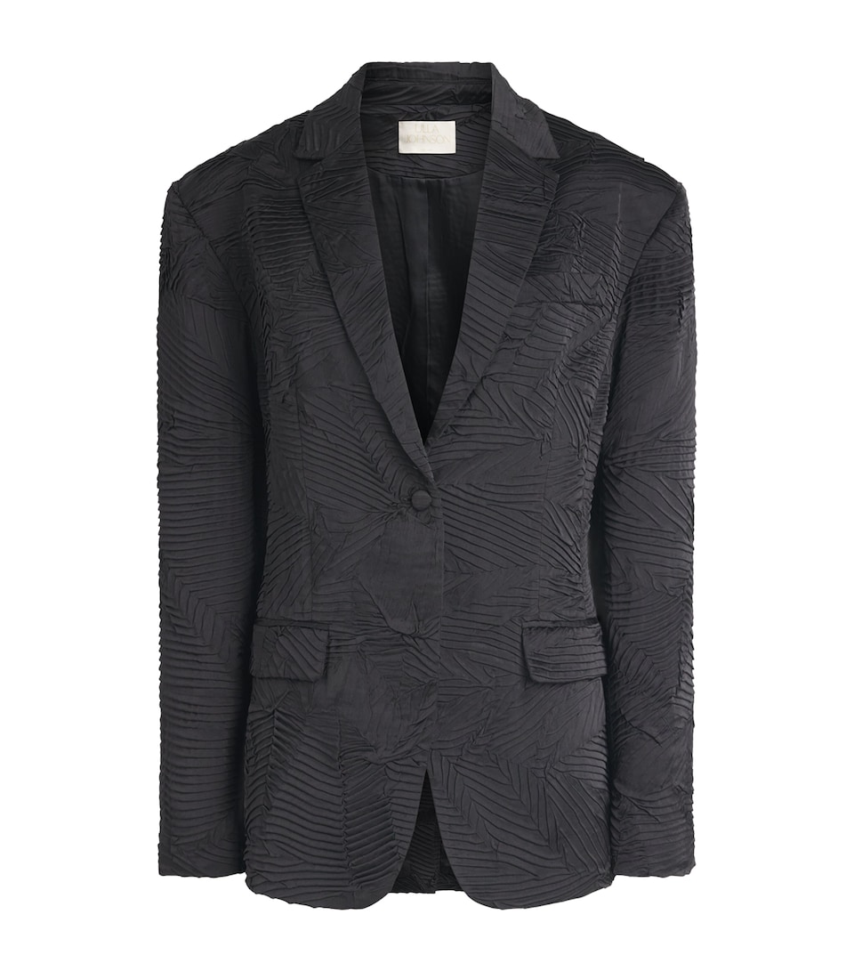 Ulla Johnson Womens Satin Dehmi Blazer Noir