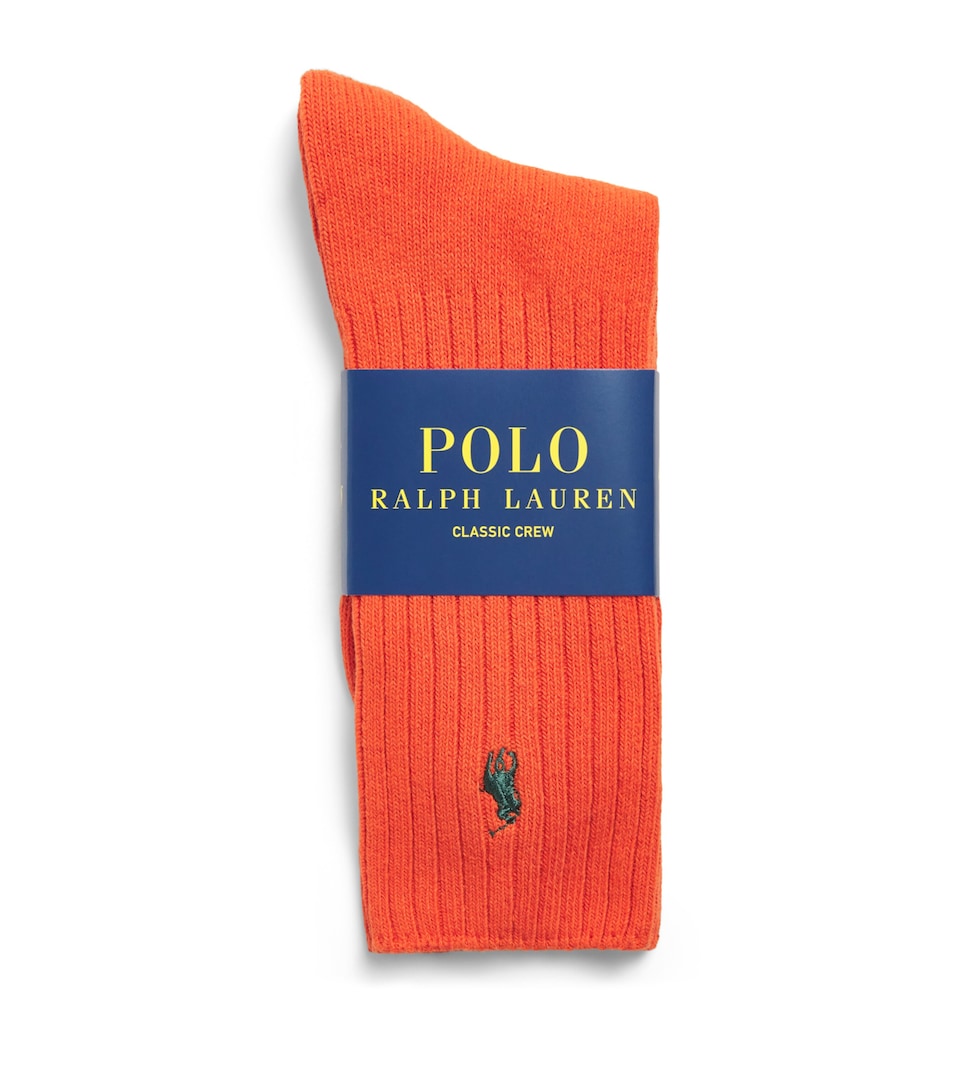 Polo Ralph Lauren Mens Classic Crew Socks Tangerine