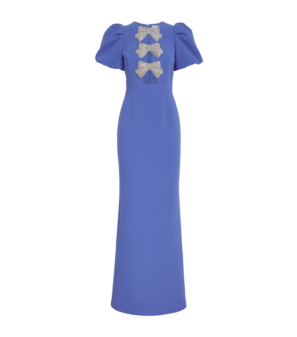 Puff-Sleeve Violetta Maxi Dress