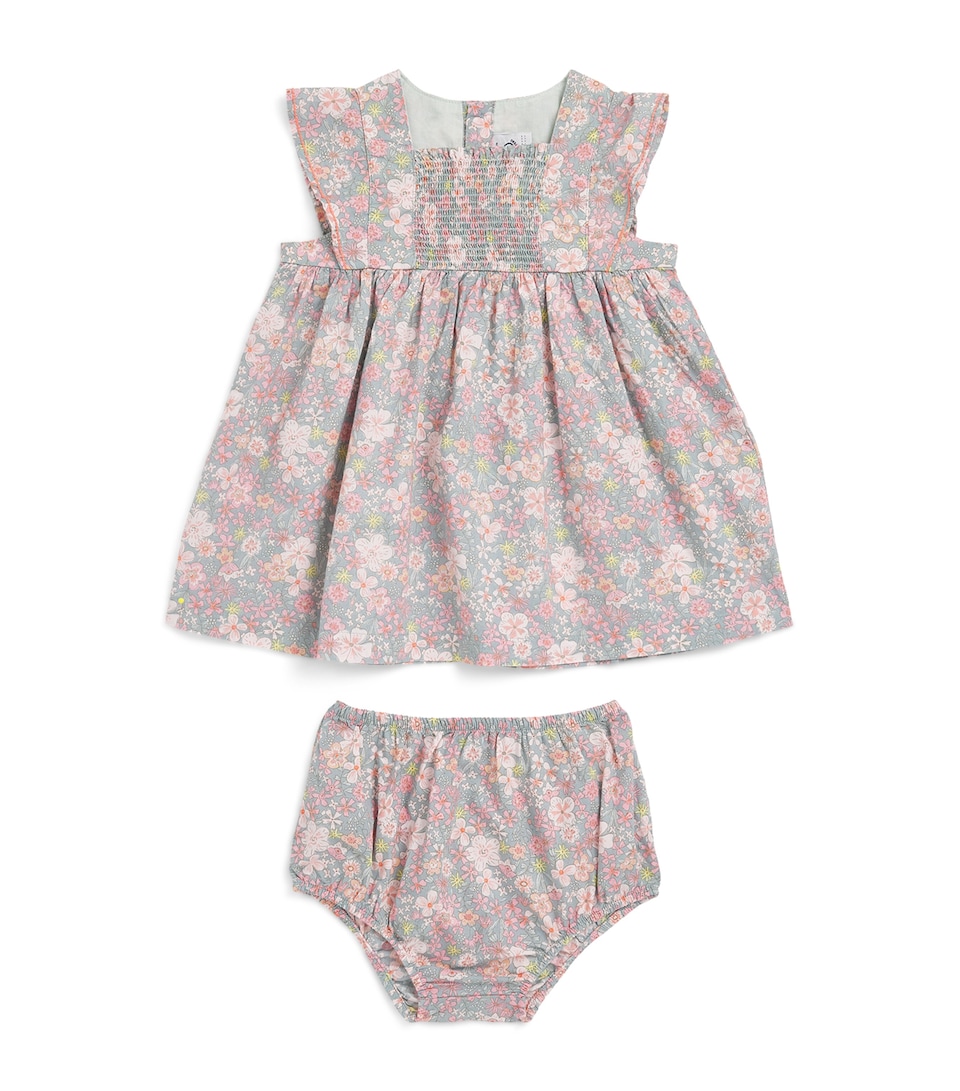 Cotton Floral Dress and Bloomers Set (3-36 Months)
