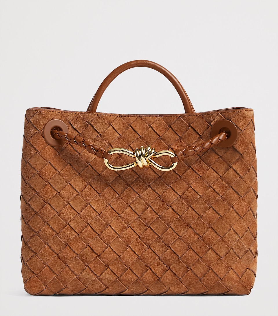Small Suede Andiamo Top-Handle Bag