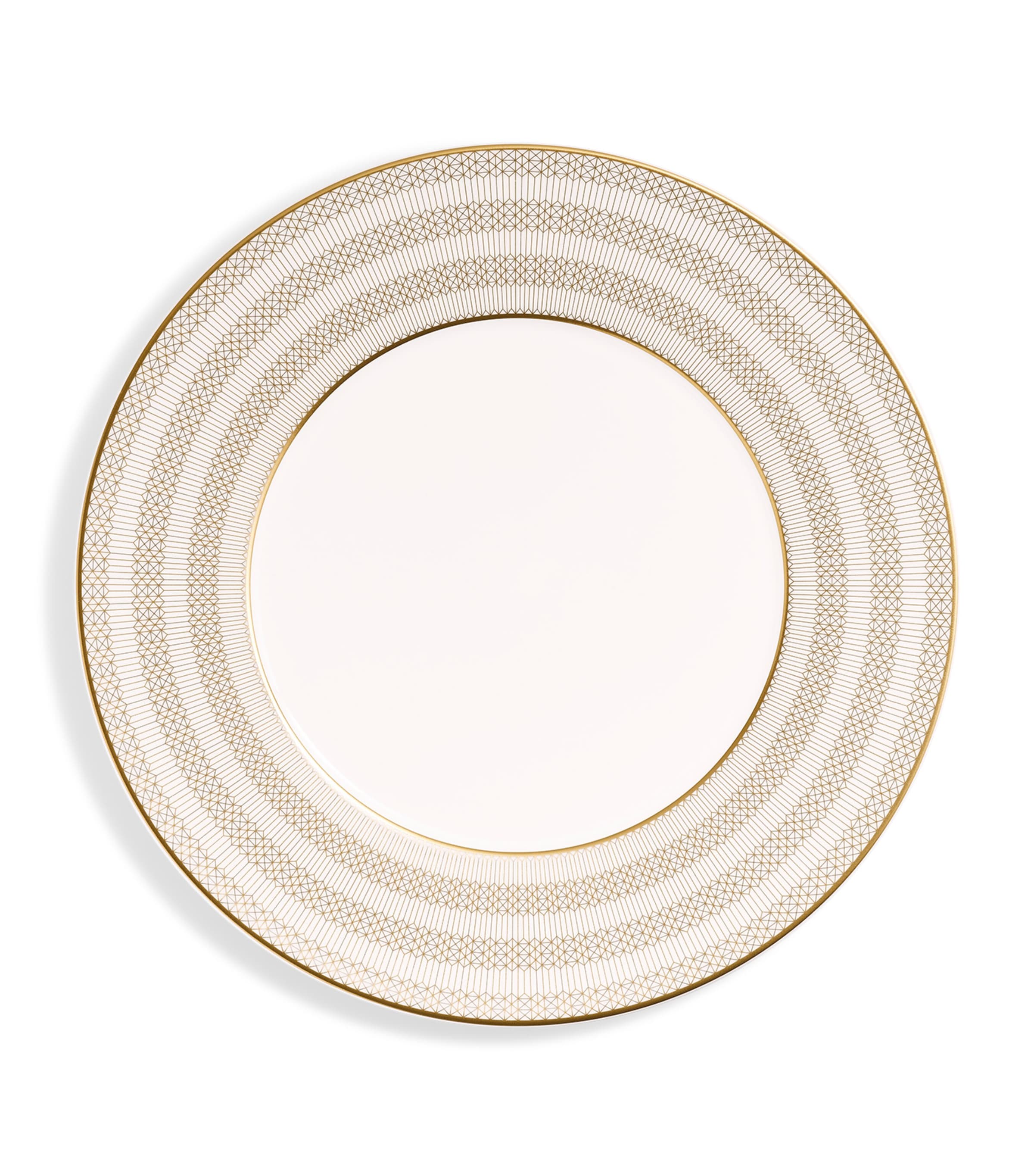 Baccarat Set of 2 Arcadia Gold Dinner Plates (27cm) Clear