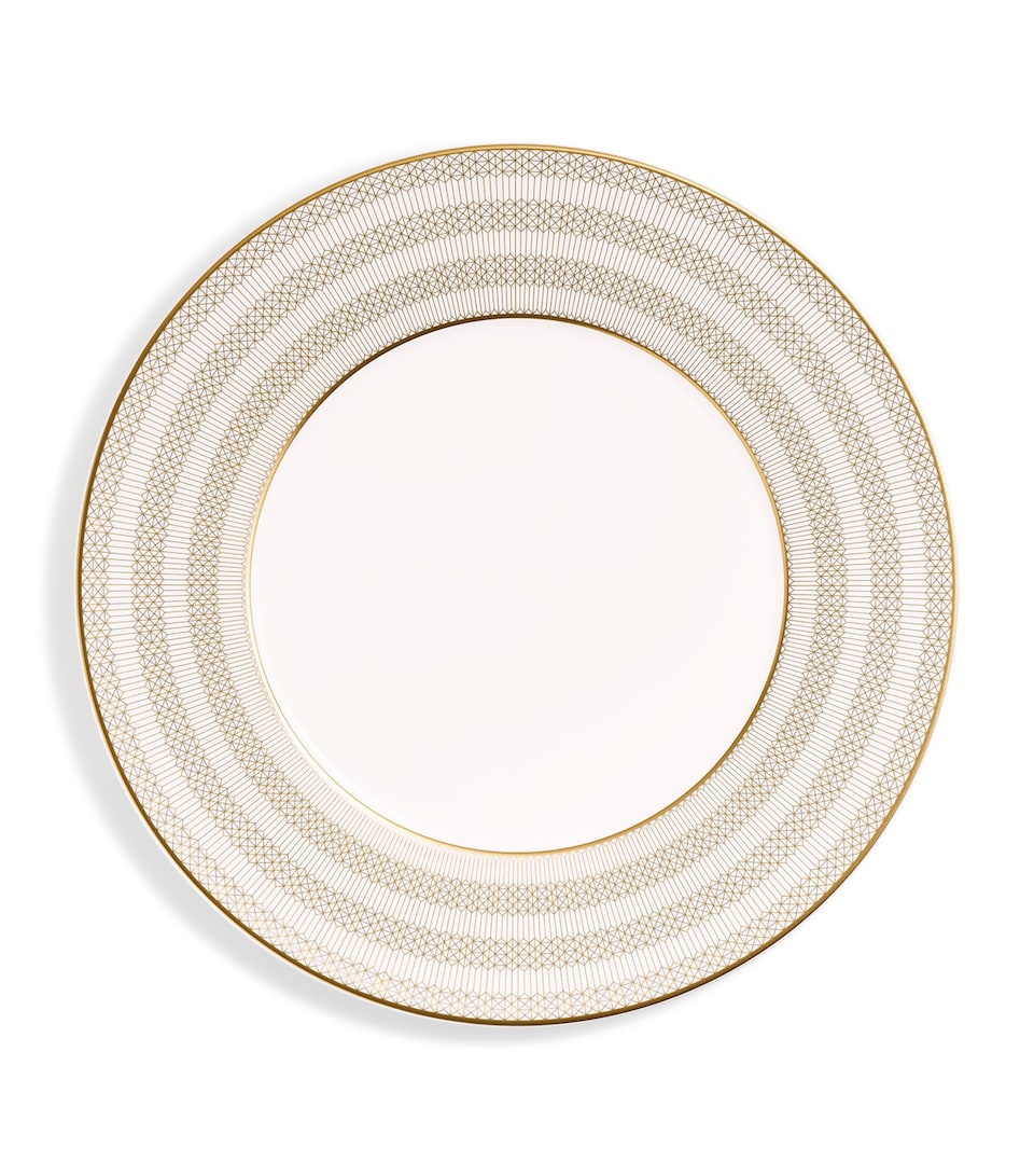 Baccarat Set of 2 Arcadia Gold Dinner Plates (27cm) Clear