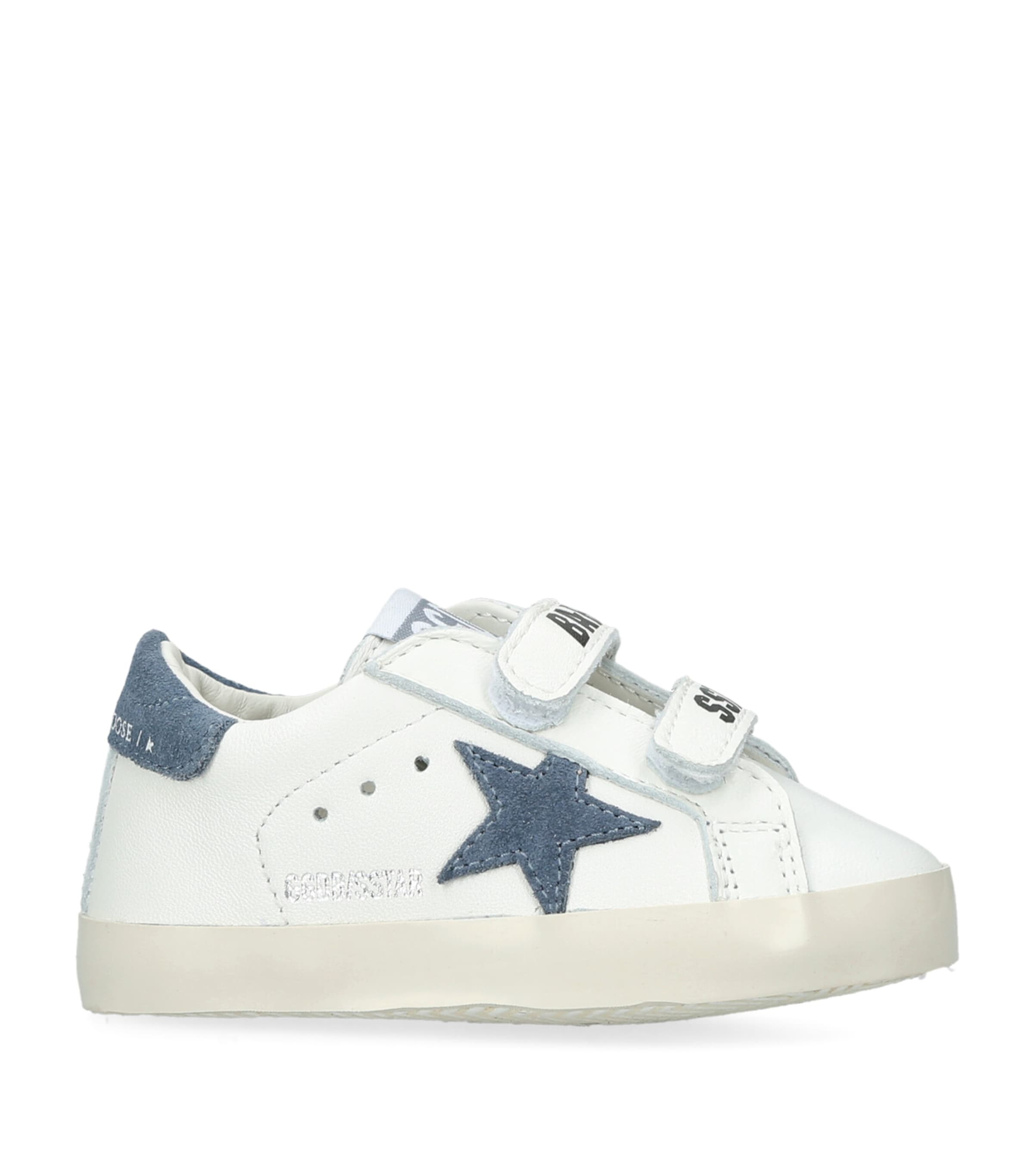 Golden Goose Leather Baby School Sneakers White/oth