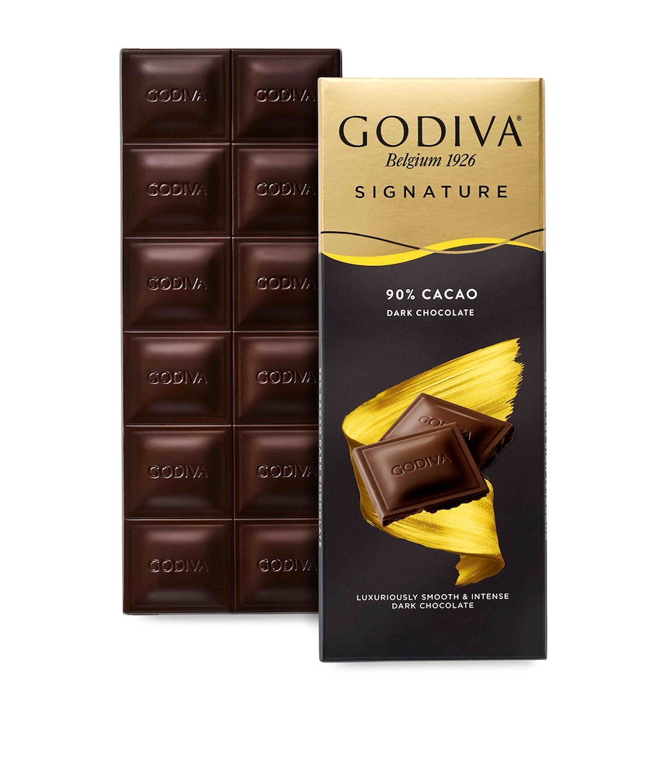 Godiva Signature 90% Cocoa Dark Chocolate Bar (90g)