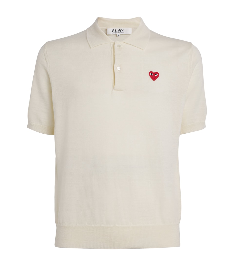 Wool Heart Logo Polo Shirt