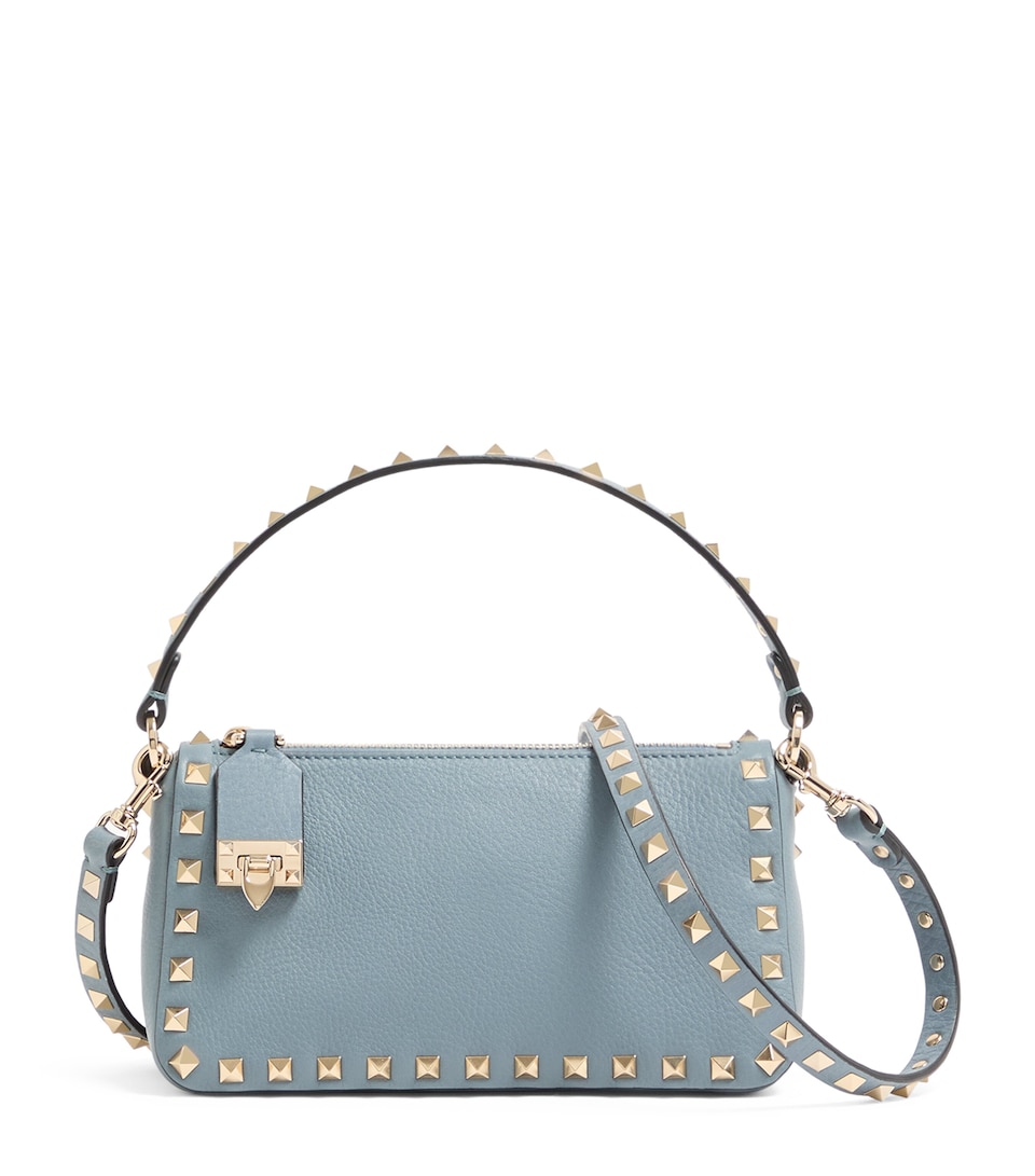 Small Leather Rockstud Shoulder Bag