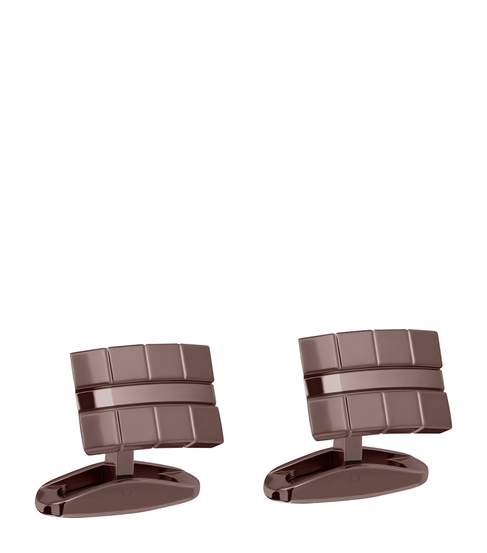 Chopard Stainless Steel Ice Cube Cufflinks Bronze