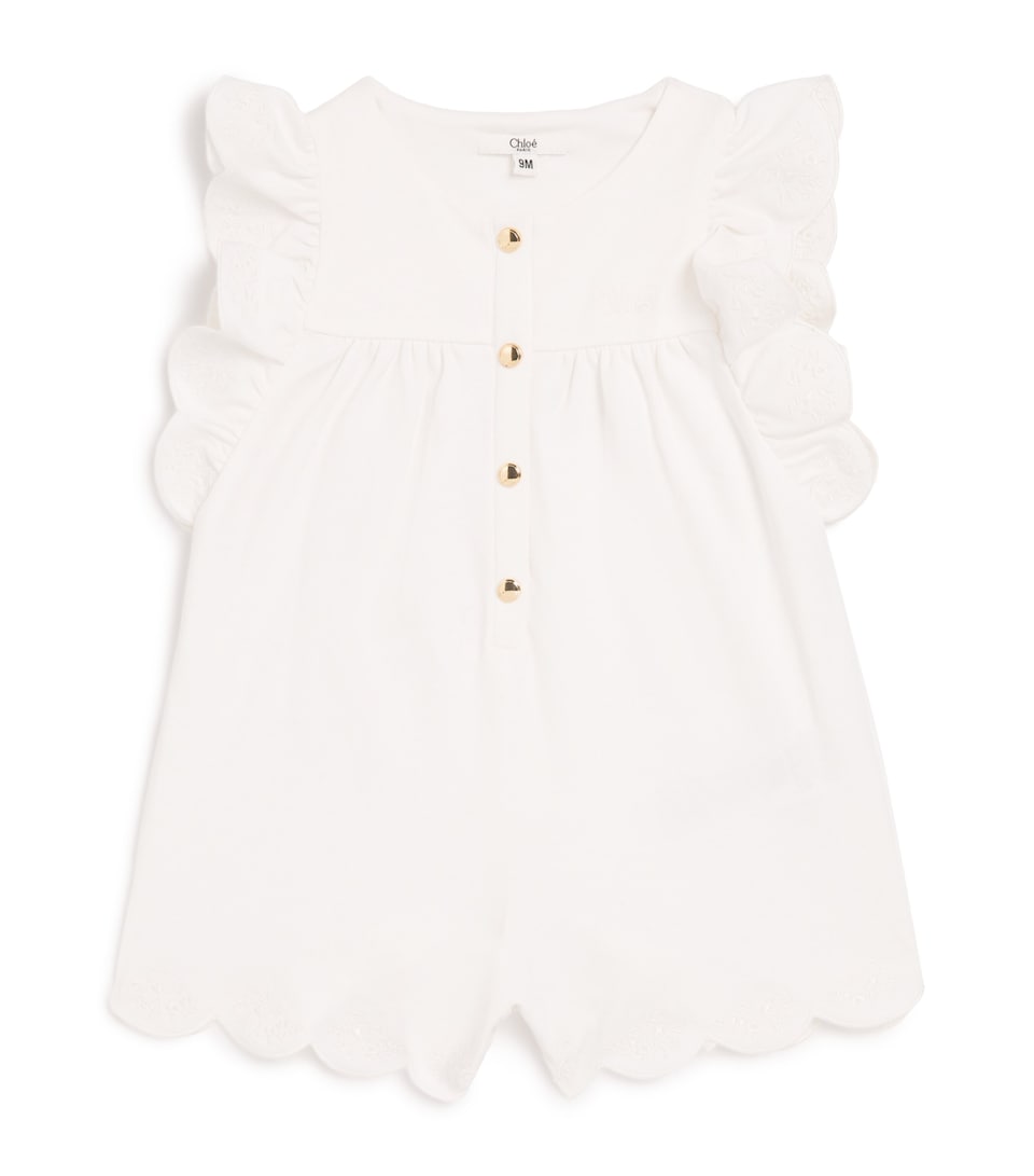 Jersey Embroidered Playsuit (6-36 Months)