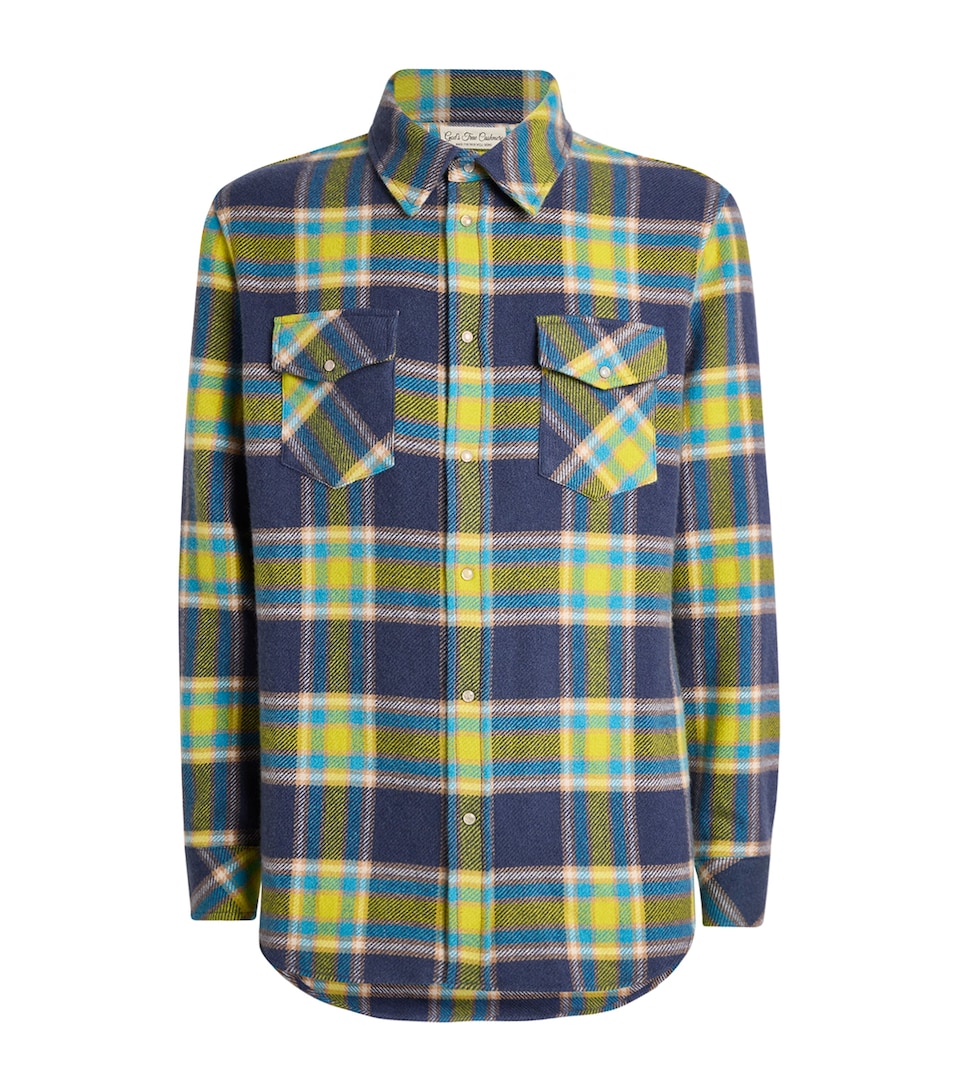 Cashmere Plaid Shirt