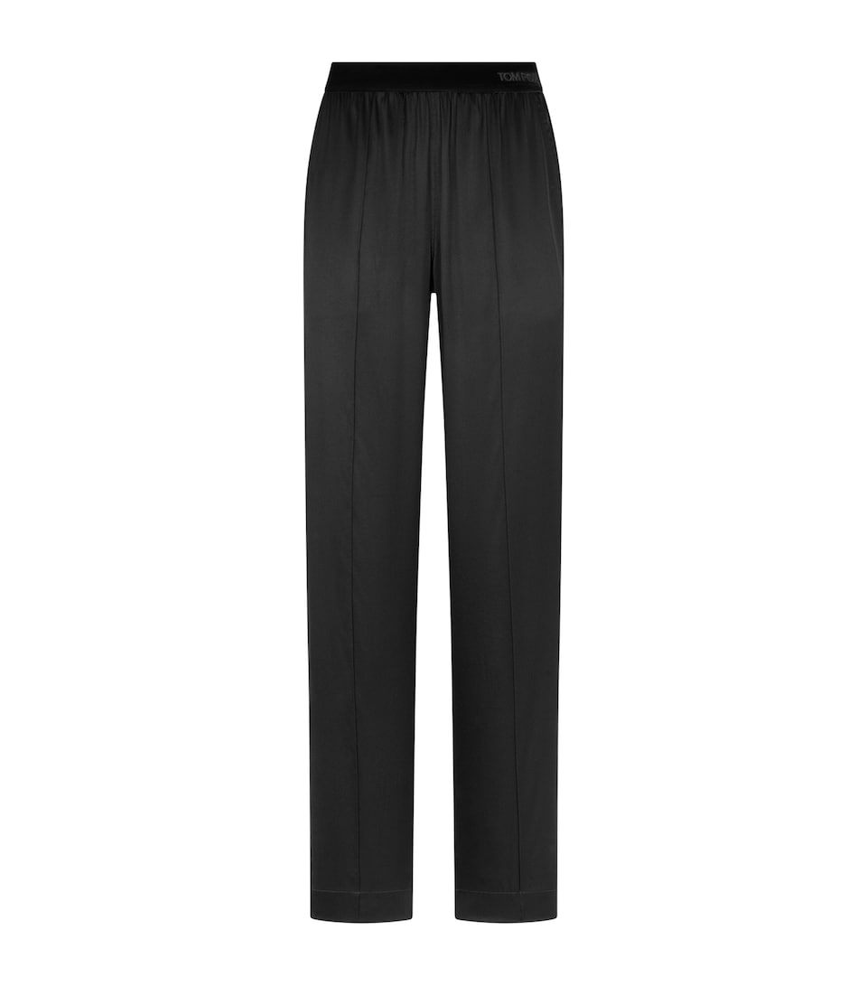 TOM FORD Womens Silk Elasticated Trousers Naa