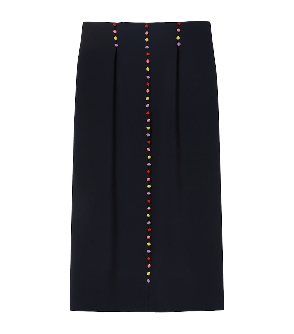 Marina Rinaldi Womens Embellished Midi Skirt Midnightblue