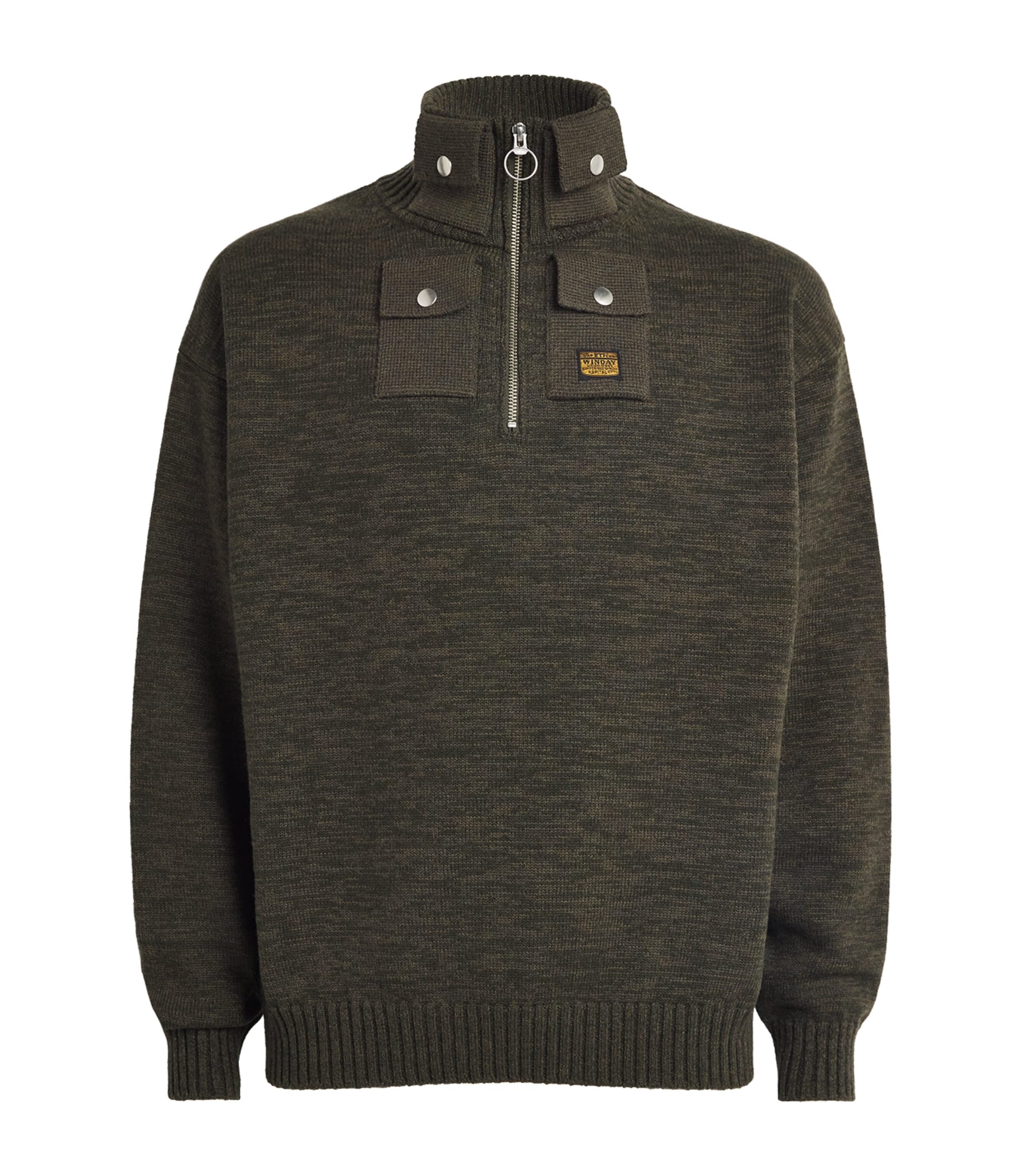 Wool Nickle Half-Zip Sweater