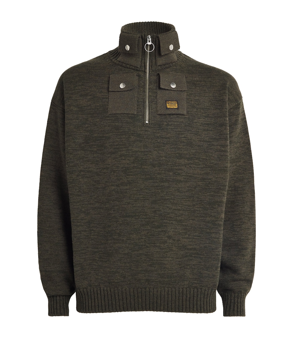 Wool Nickle Half-Zip Sweater