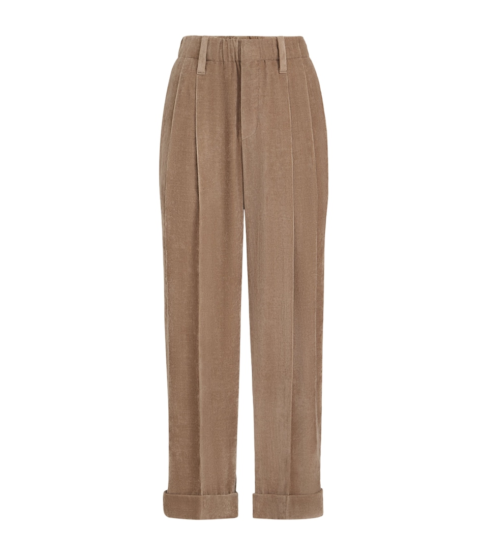 Brunello Cucinelli Womens Elasticated Trousers