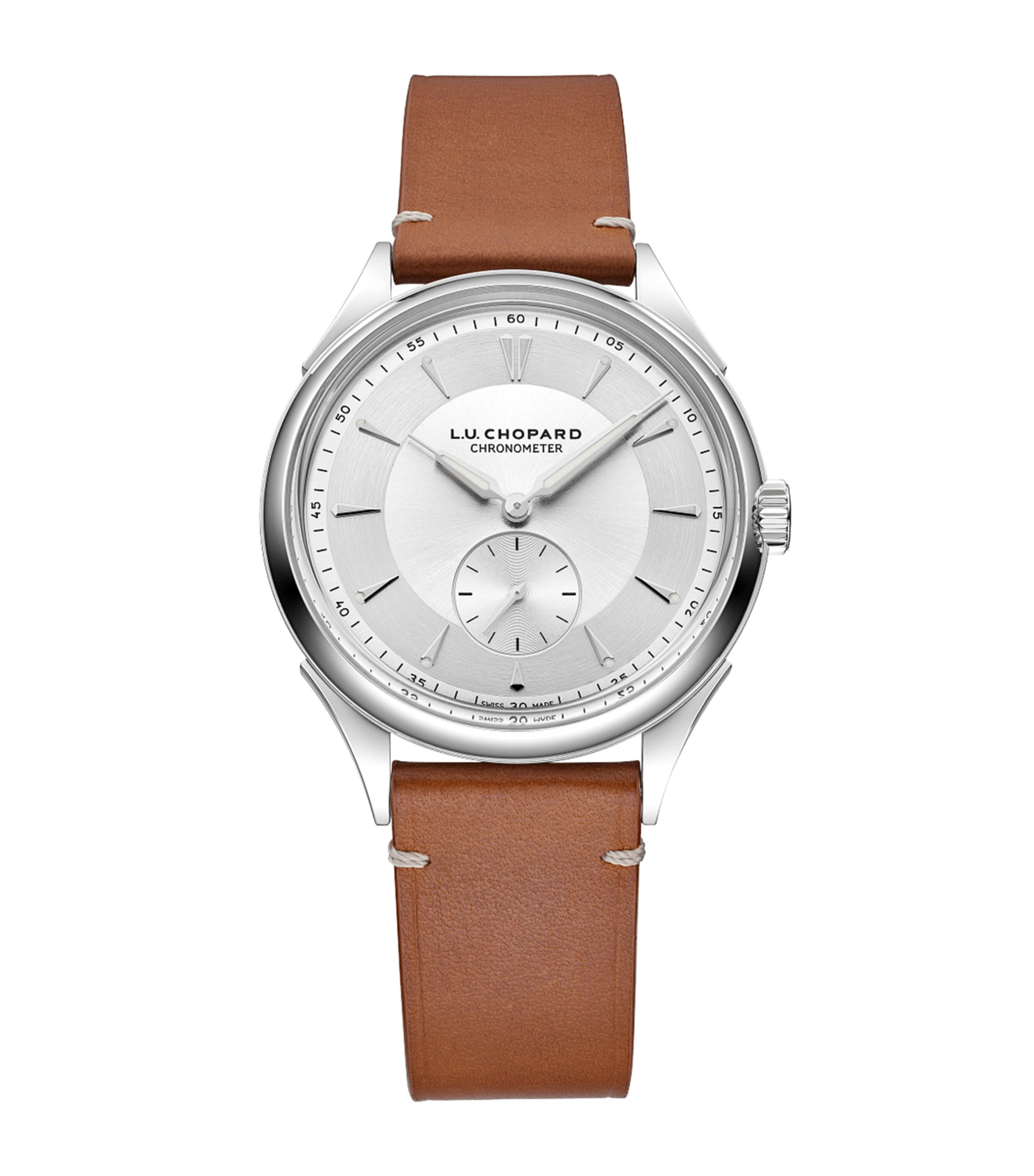 Chopard Lucent Steel L.U.C Qualité Fleurier Watch 39mm Stainless Steel