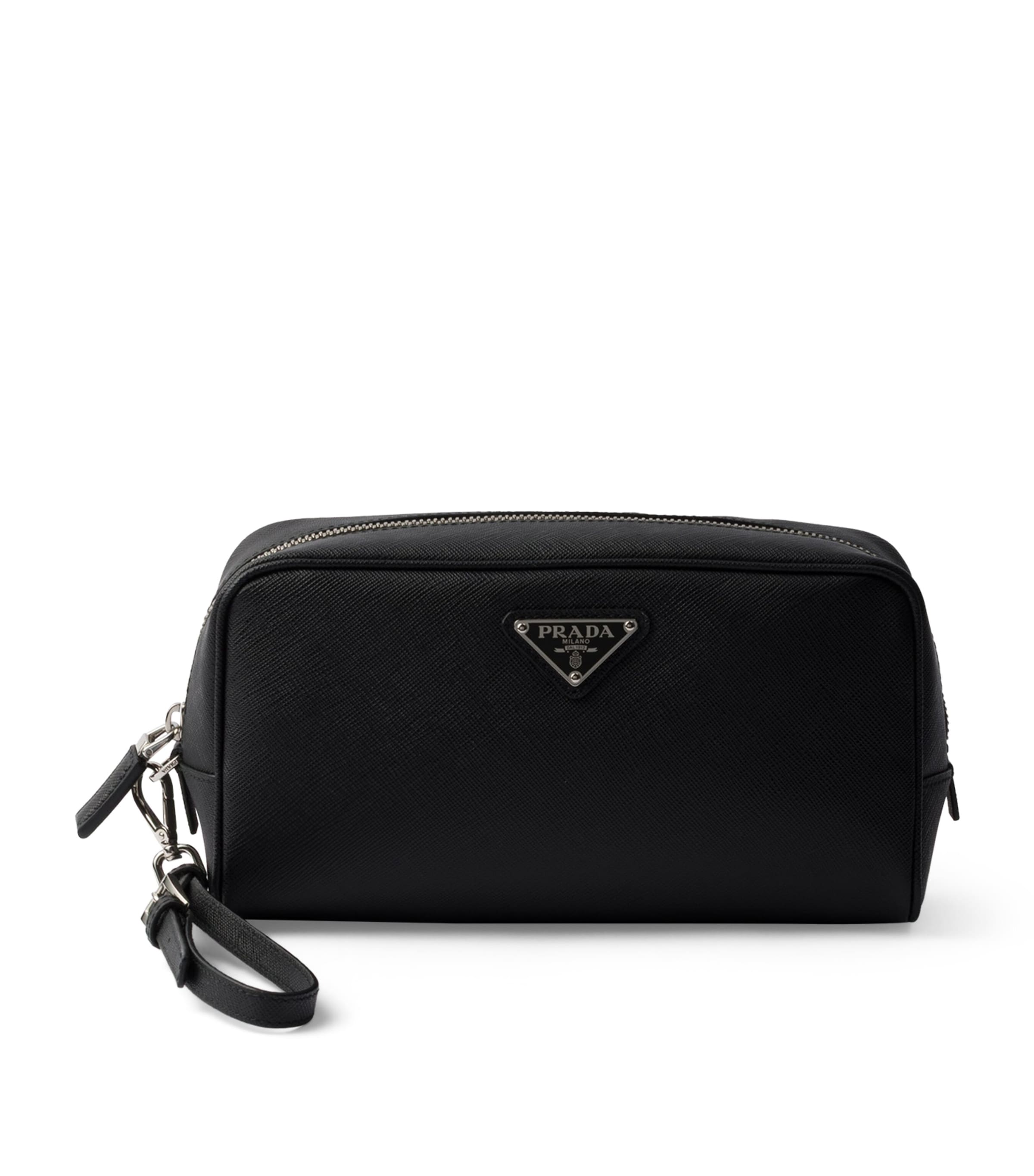 Saffiano Leather Triangle Pouch