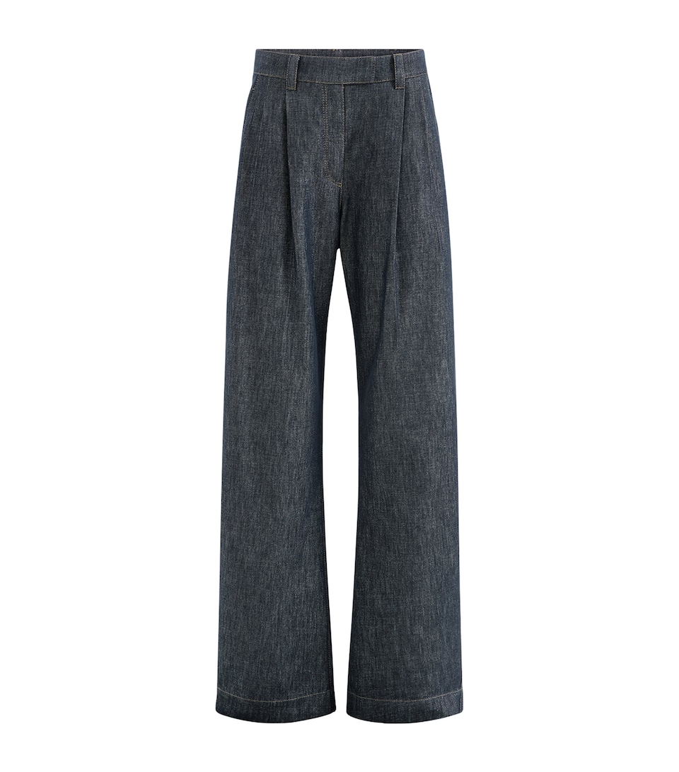 Brunello Cucinelli Womens Sparkling Denim Trousers