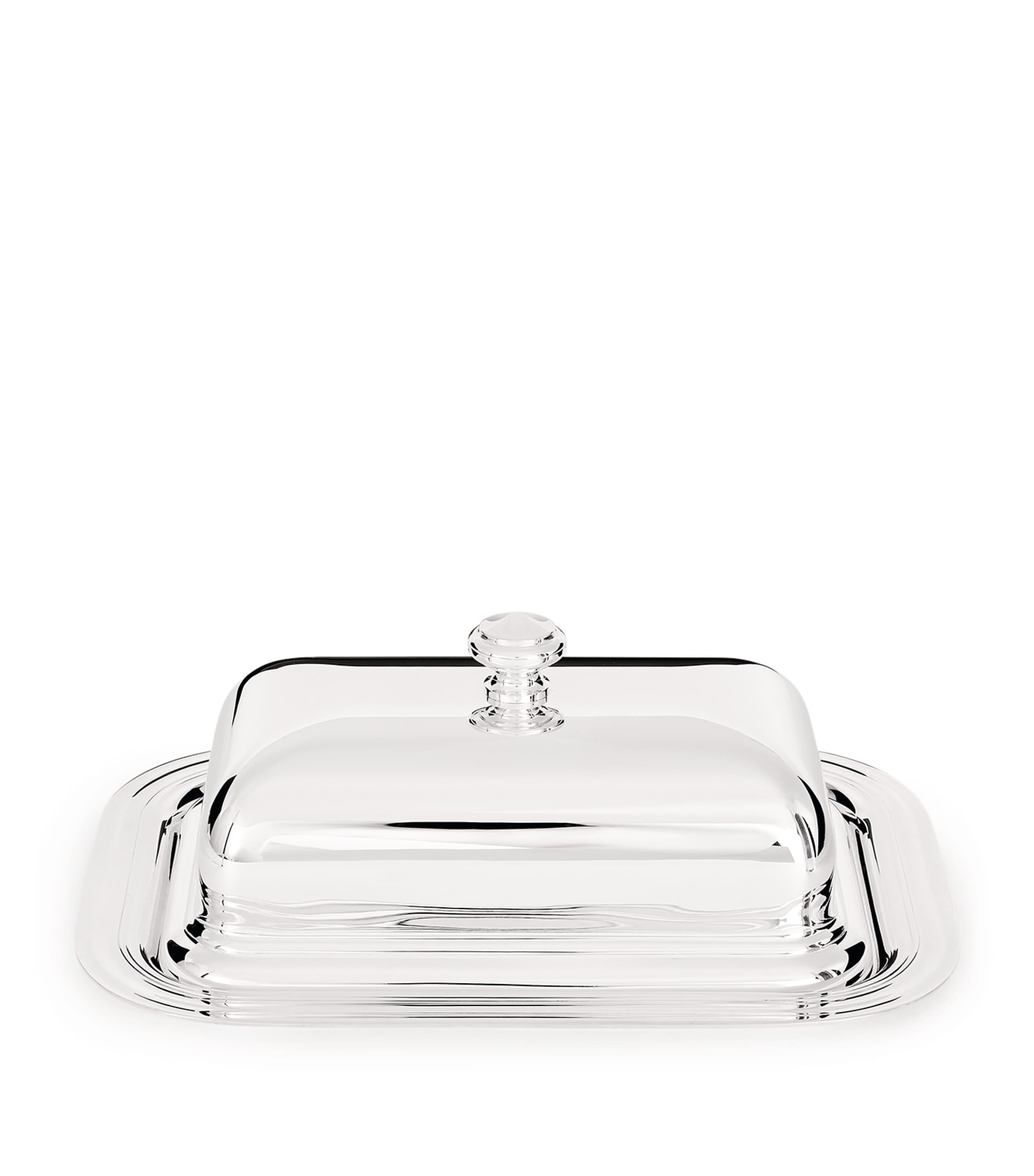 Christofle Silver-Plated Albi Butter Dish Silver