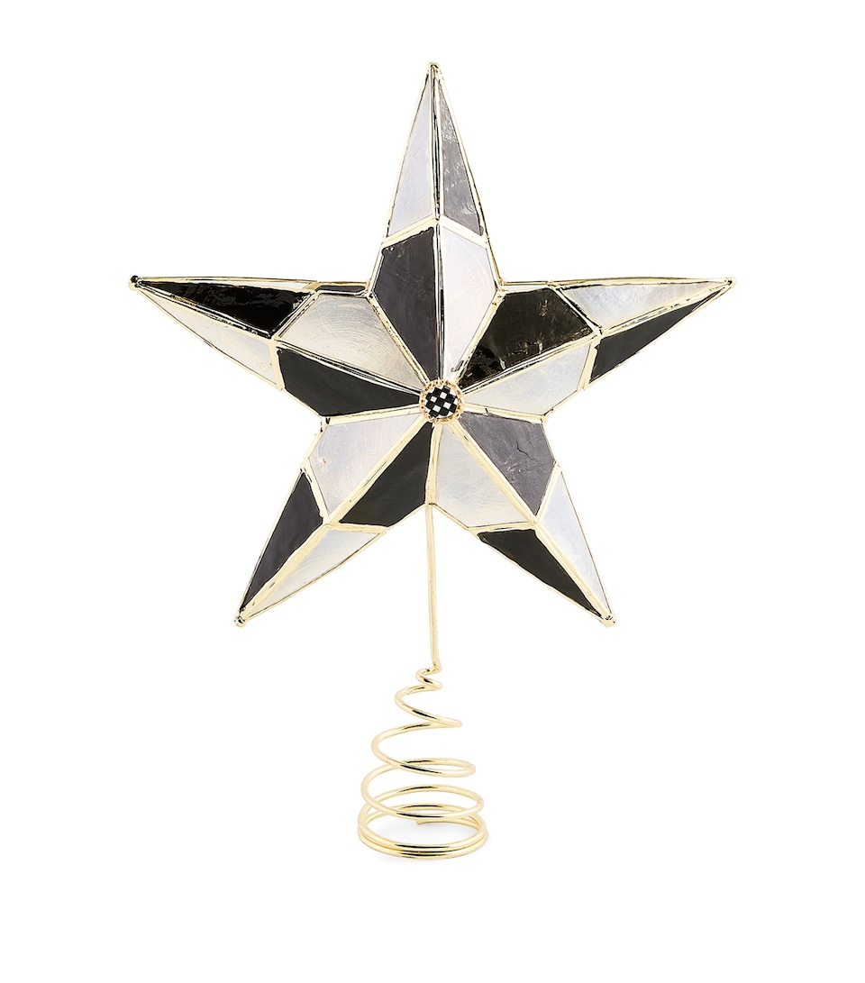 Courtly Capiz Star Tree Topper