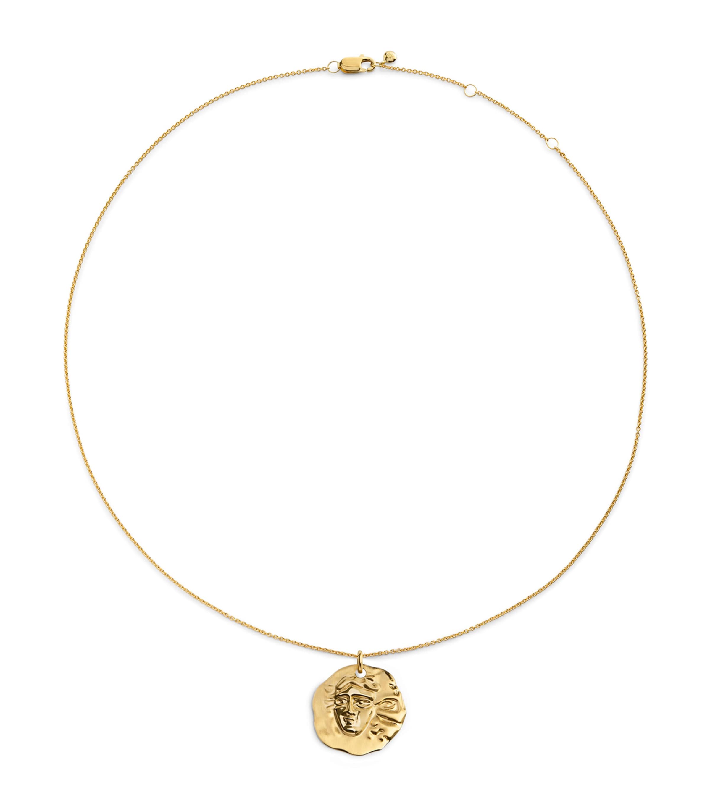 Monica Vinader Gold Vermeil Zodiac Gemini Necklace Gold Vermeil
