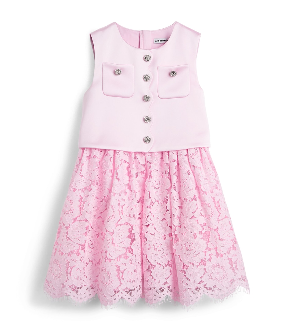 Satin Lace Dress (4-12 Years)