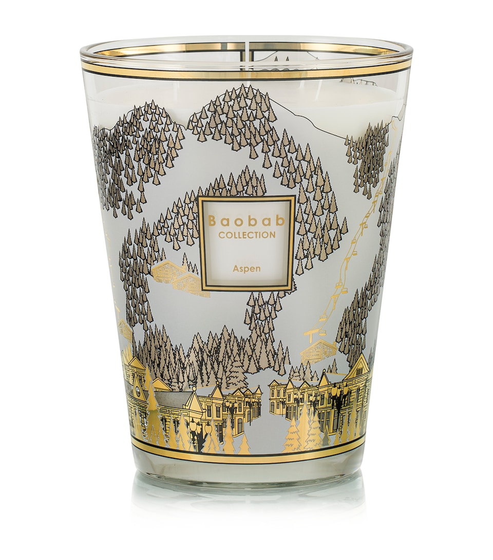 Baobab Collection Aspen Candle (3kg) White & Gold