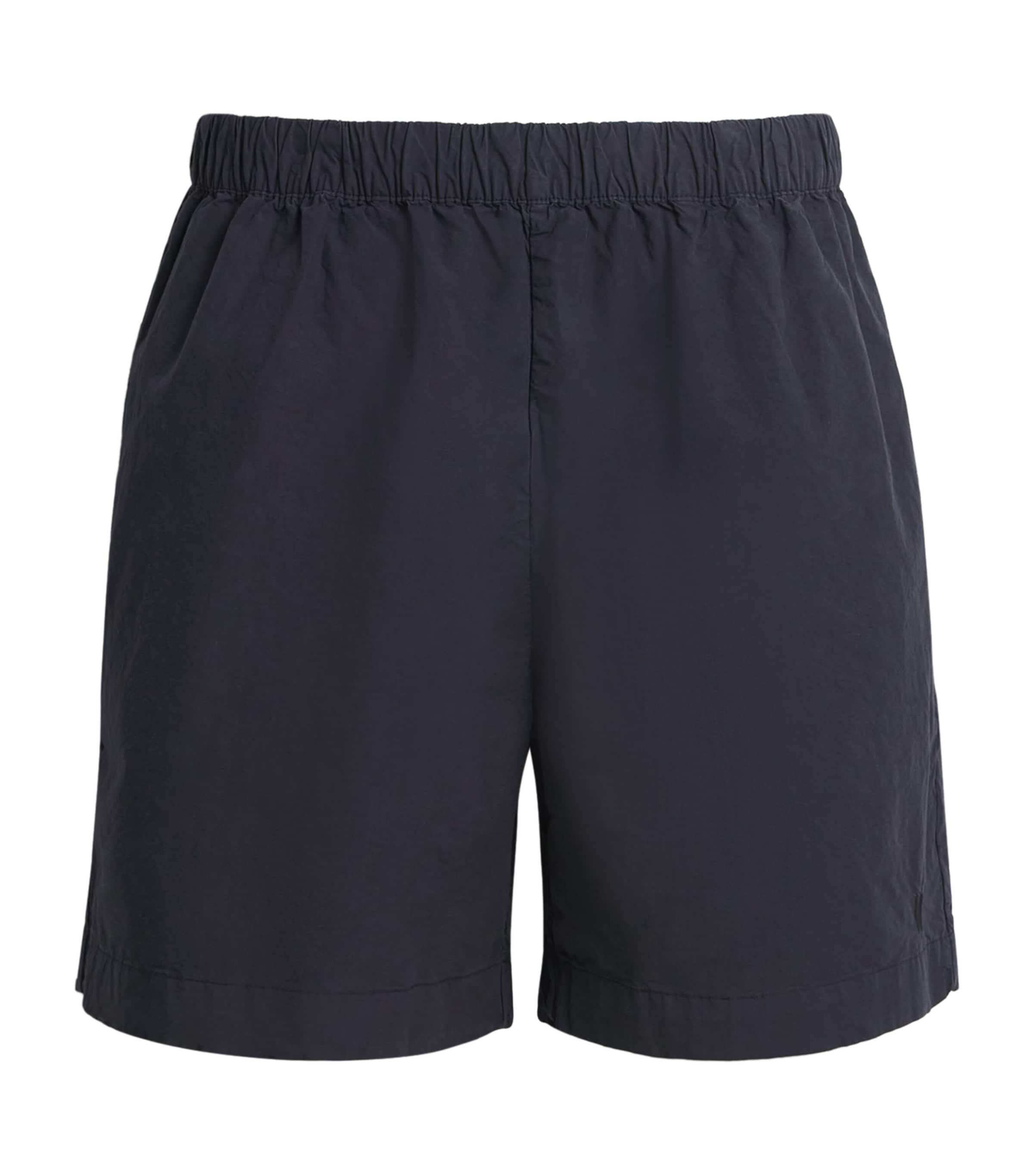 Cotton-Lyocell Drawstring Shorts