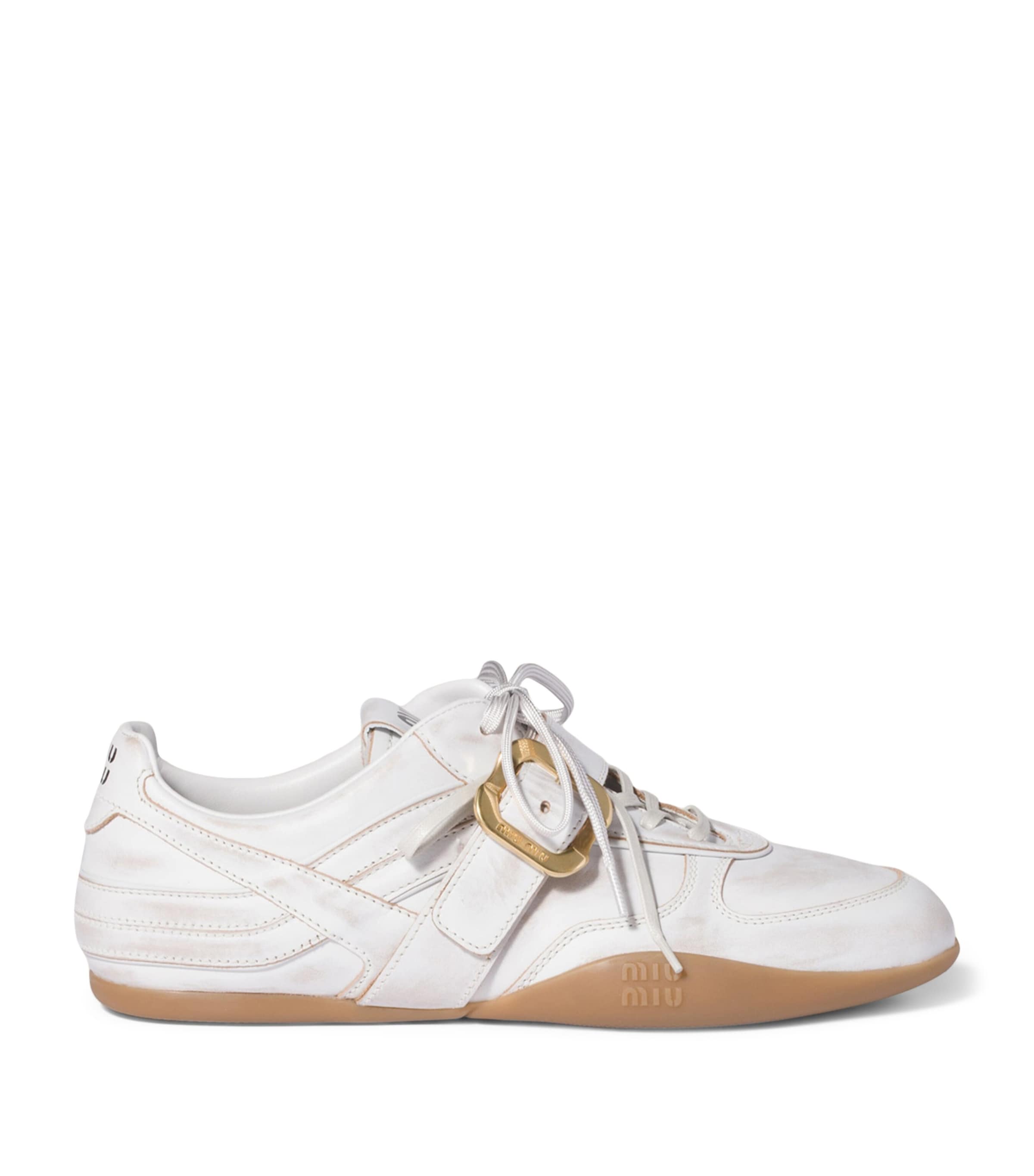 Miu Miu Calfskin Gymnasium Sneakers