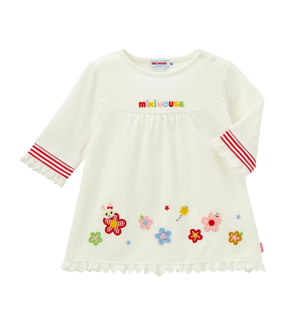 Cotton Floral-Appliqué T-Shirt (2-7 Years)