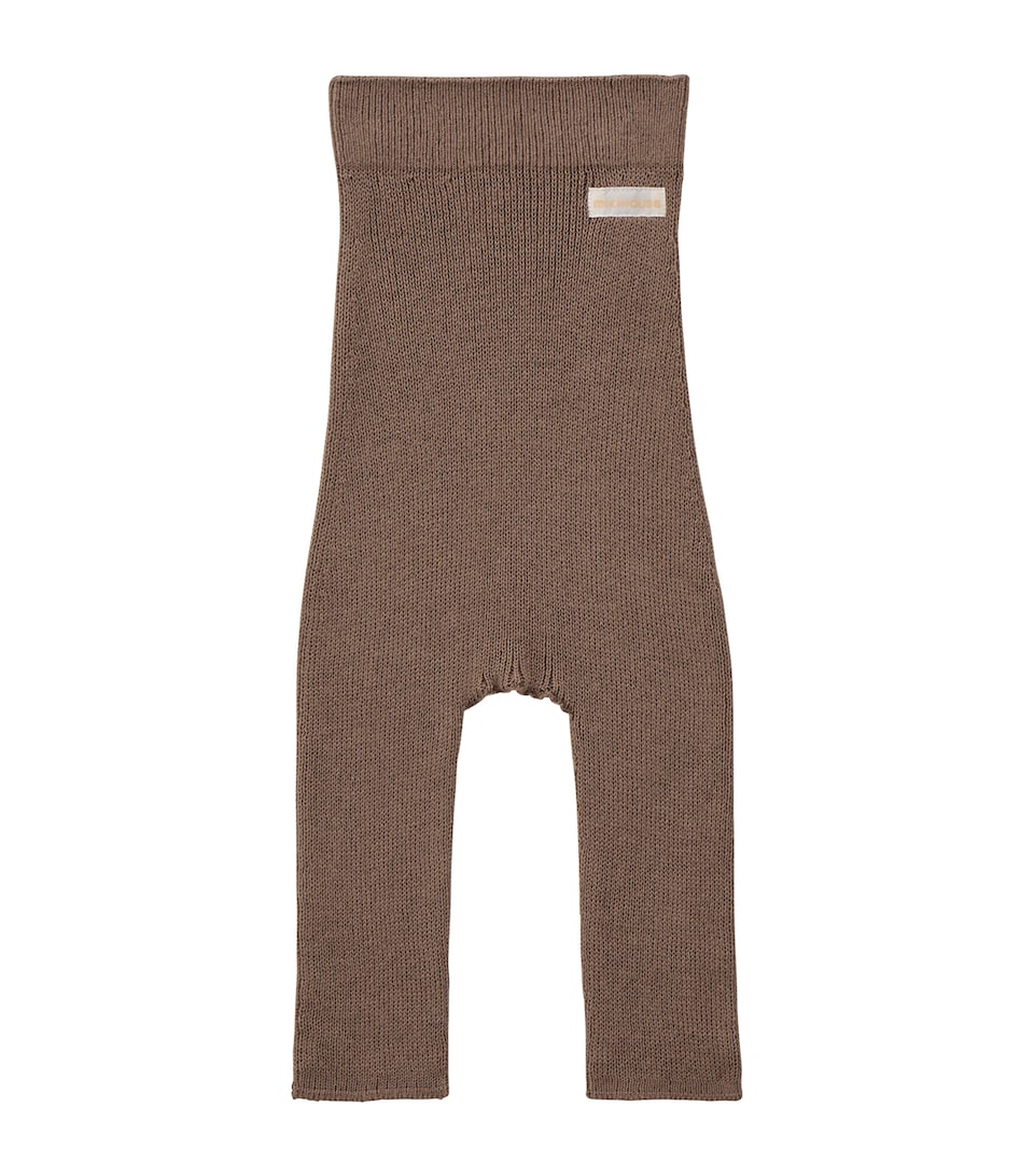 Miki House Cotton Knit Leggings (6 Months)