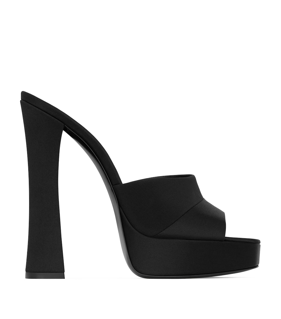 Satin Boogie Platform Mules 110