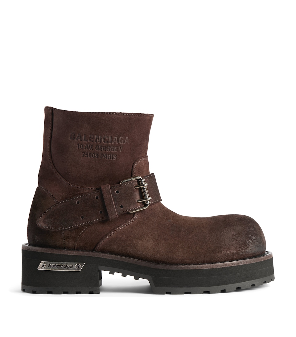 Balenciaga Suede Venom Biker Boots