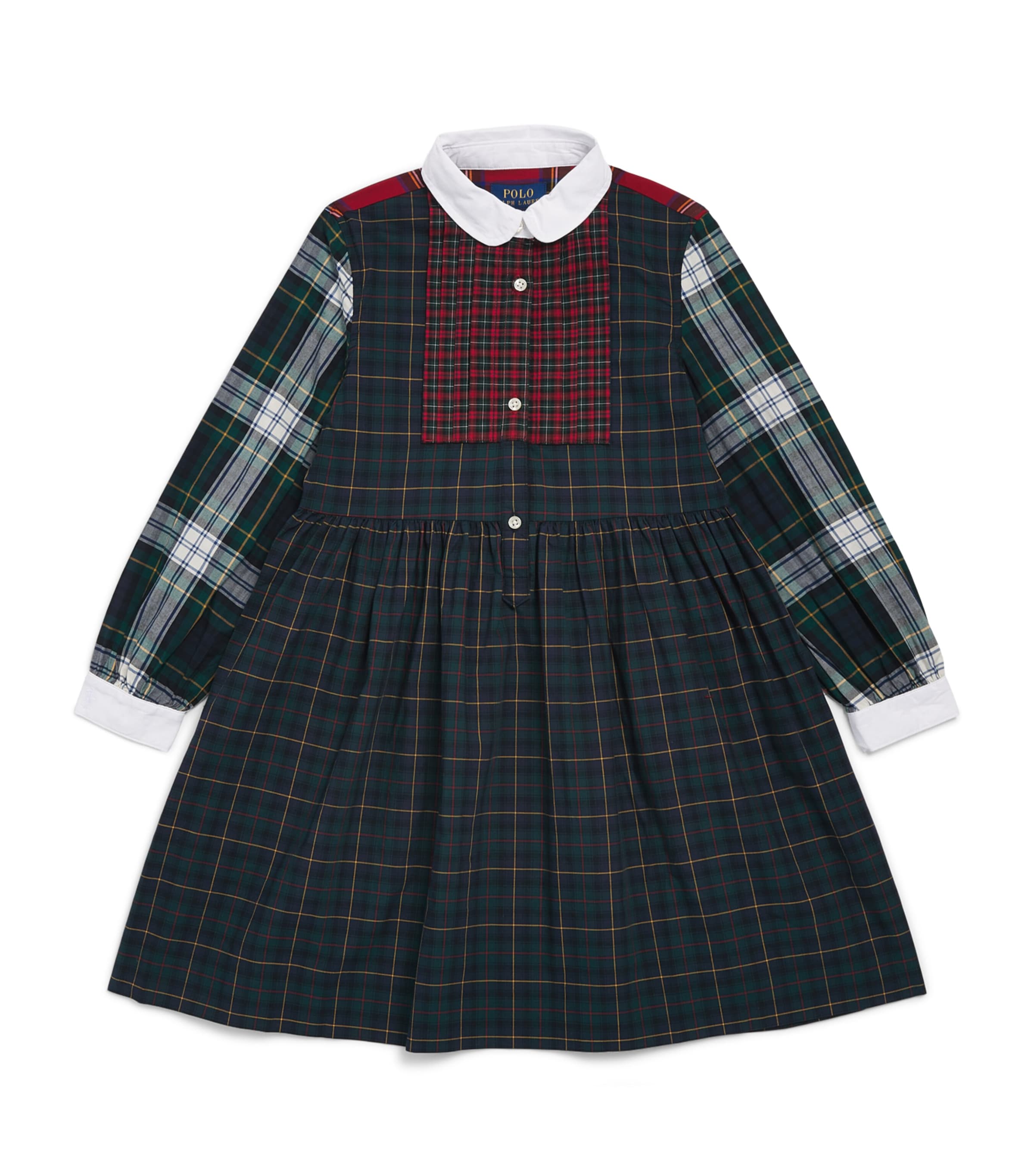 Ralph Lauren Kids Cotton Poplin Tartan Shirt Dress (2-7 Years)