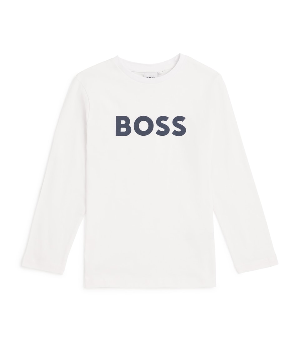 Cotton Logo Long-Sleeve T-Shirt (4-16 Years)