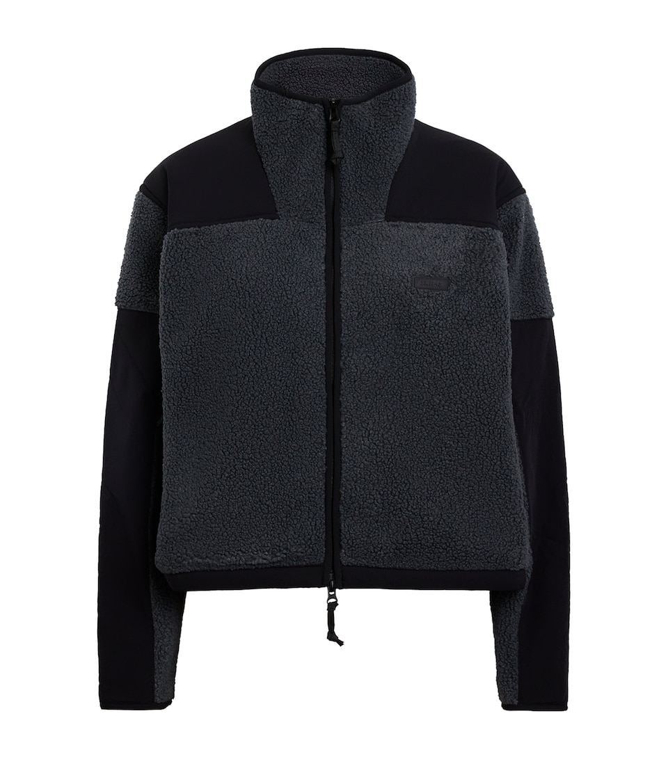 Teddy Boxy Zip-Up Jacket