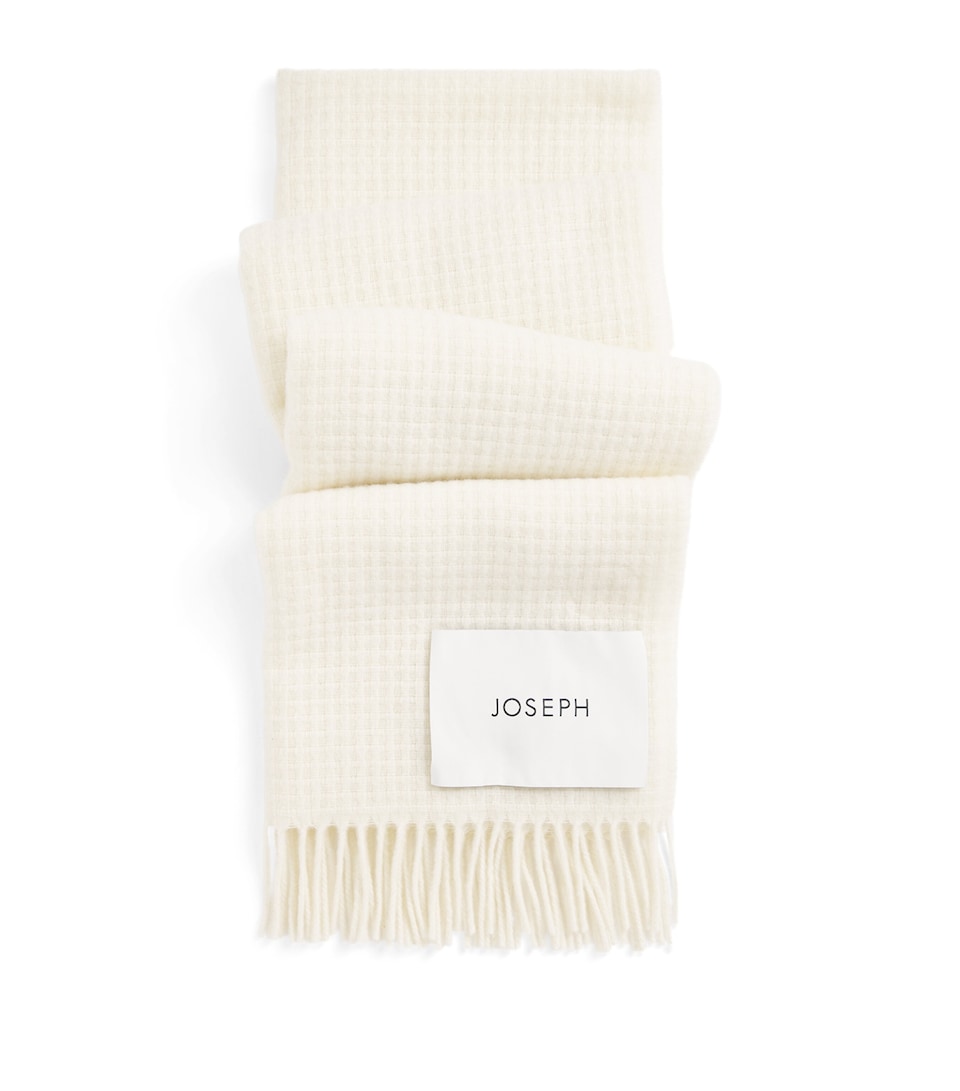 Wool Flora Waffle Scarf