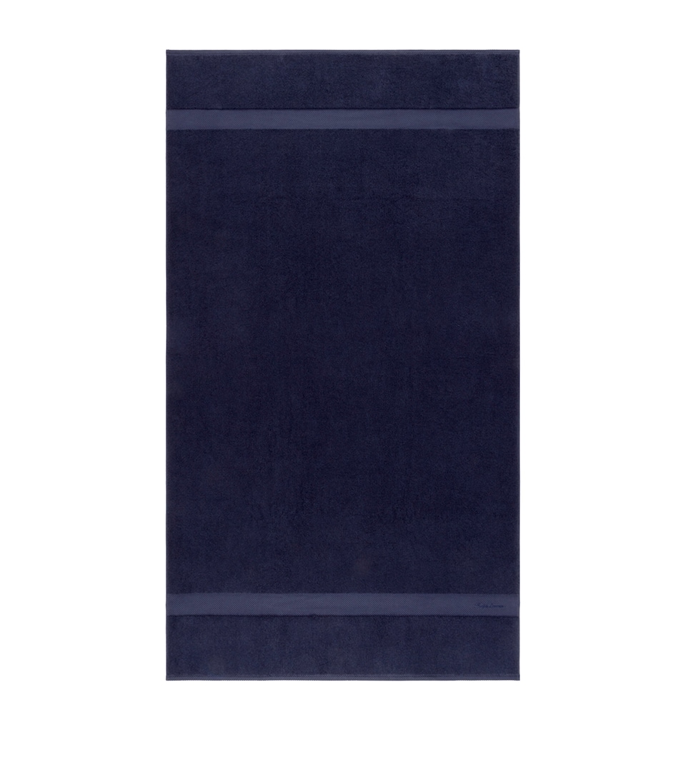 Ralph Lauren Home Cotton Dulaney Bath Sheet (100cm x 183cm) Midnight