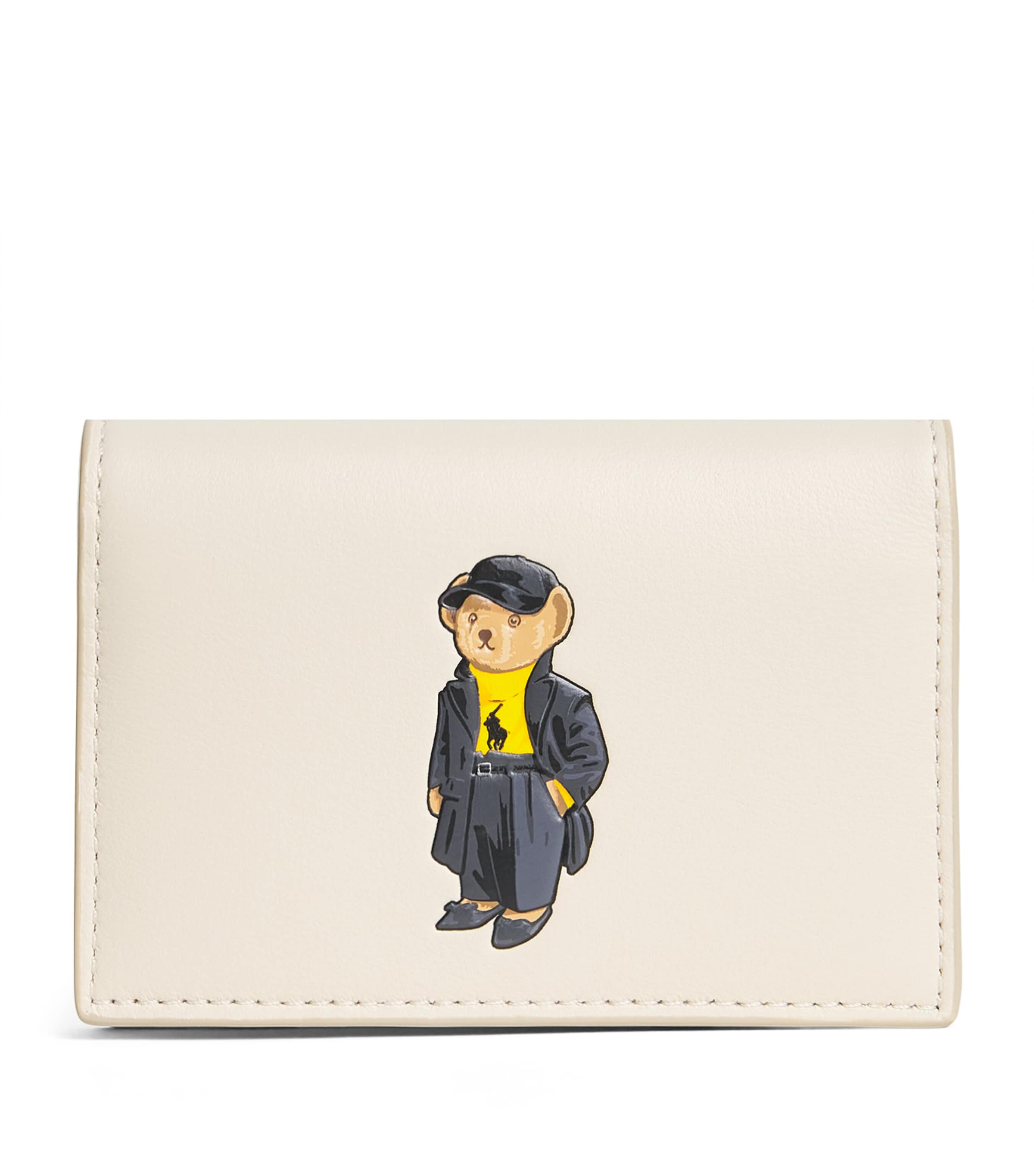 Leather Polo Bear Wallet