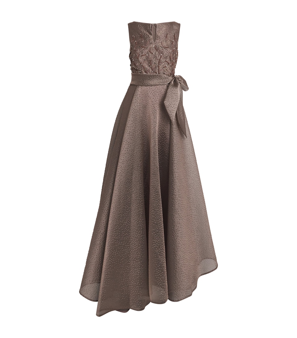 Rivet Organza Embroidered Gown