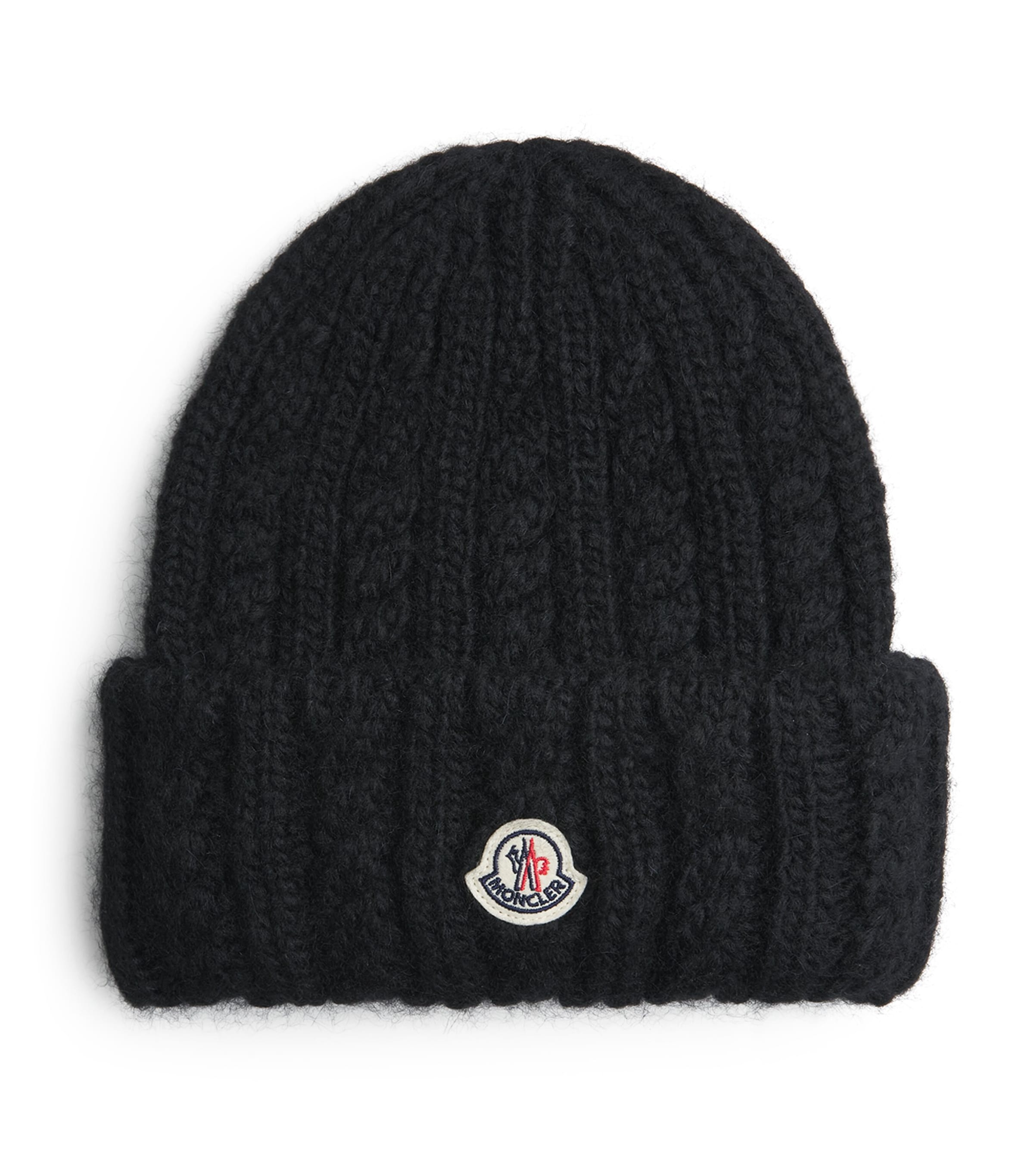 Moncler Virgin Wool Logo Beanie