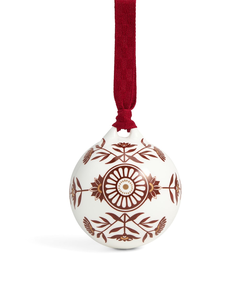Fine Bone China Red Splendour No.1 Bauble