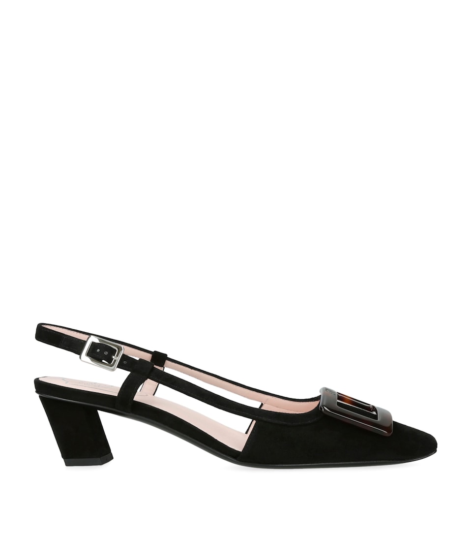 Suede Belle Vivier Slingback Pumps 45