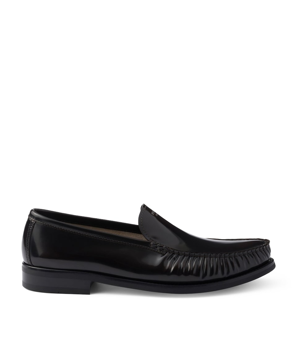 Patent Leather Logo Loafers