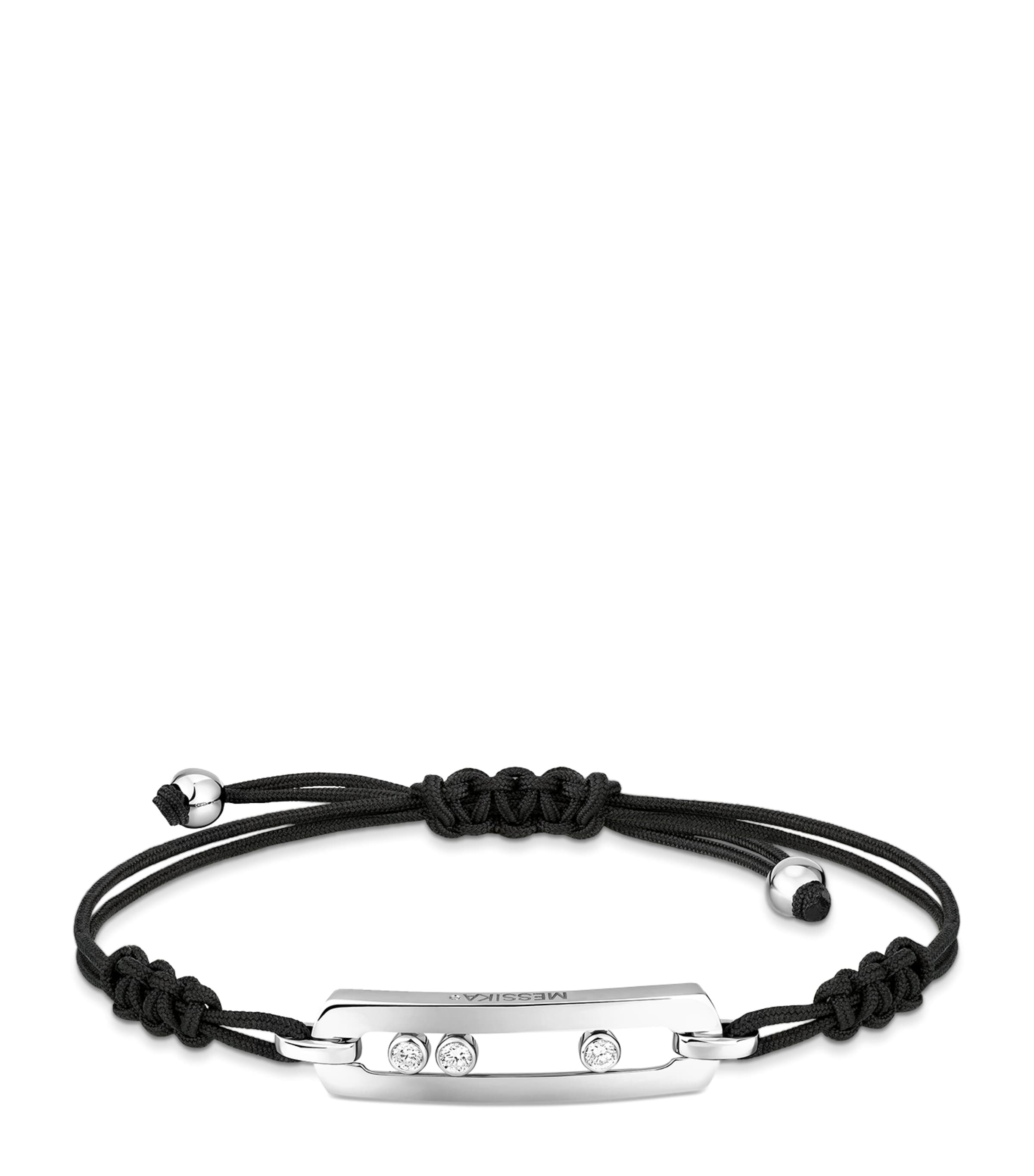 Messika Move Classique Diamond and White Gold  Cord Bracelet (0.27ct) White Gold