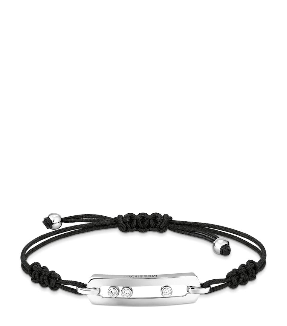 Messika Move Classique Diamond and White Gold Cord Bracelet (0.27ct) White Gold